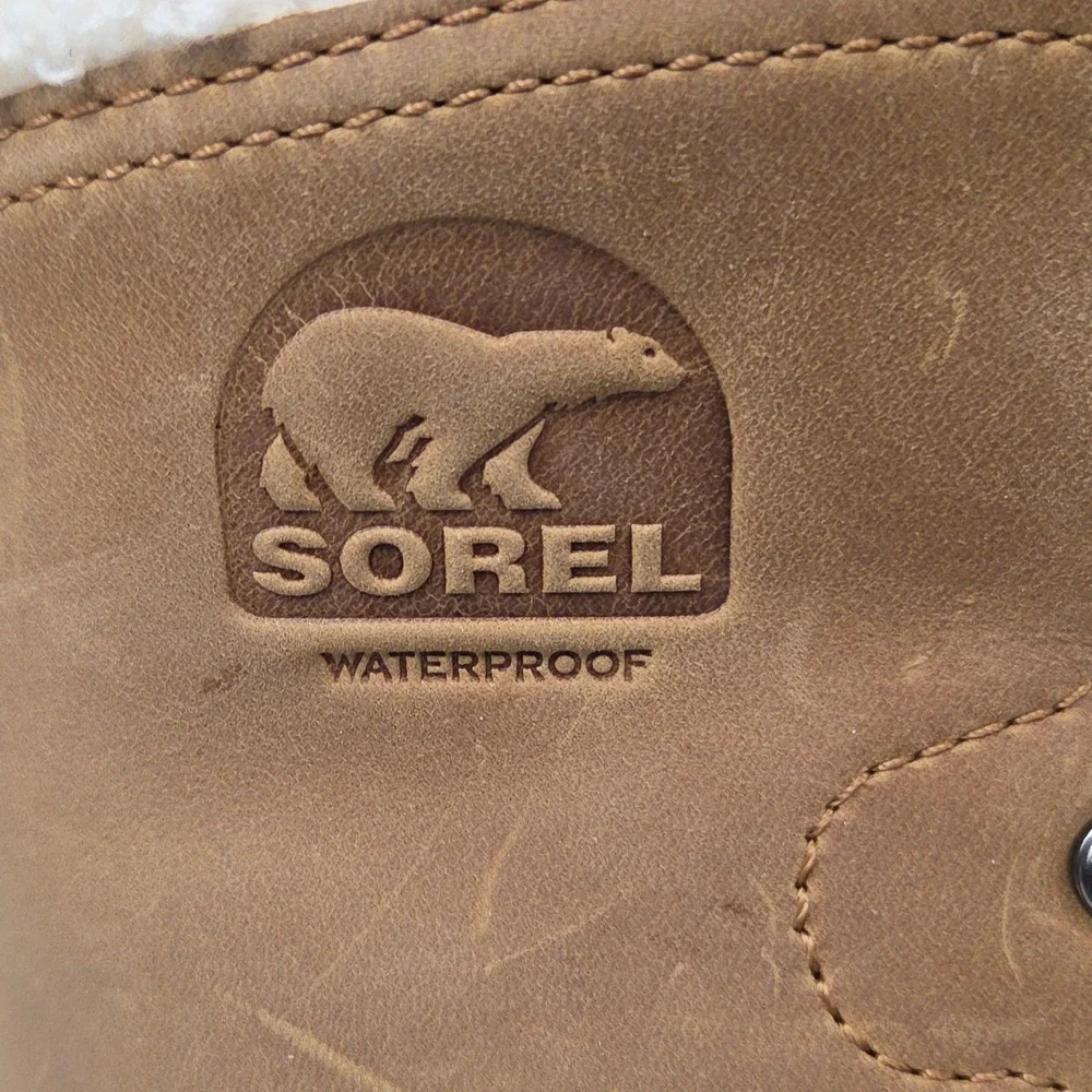 Sorel‎ Scout 87 Lux Work Boots Mens 10 Tan Black Waterproof Insulated Winter New